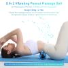 2 in 1 Vibrating Peanut Massage Ball with 6 Massaging Modes, Rechargeable Vibrating Massage Yoga Roller Ball for Muscle Recovery, Blue view 2
