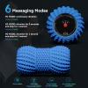 2 in 1 Vibrating Peanut Massage Ball with 6 Massaging Modes, Rechargeable Vibrating Massage Yoga Roller Ball for Muscle Recovery, Blue view 4