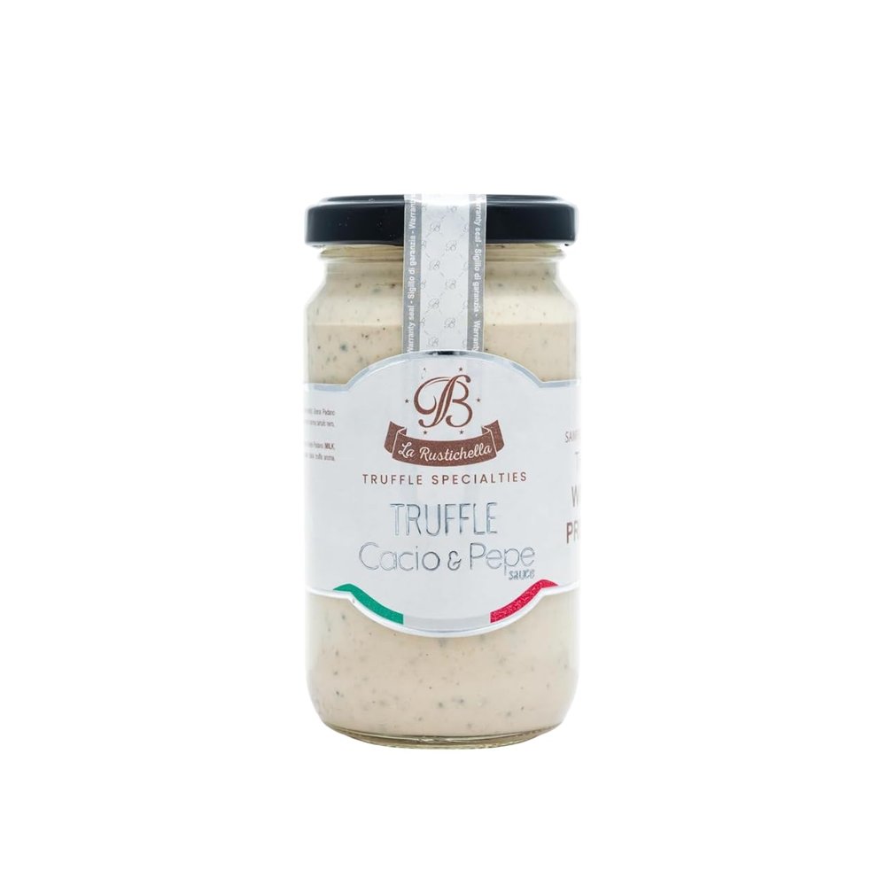 La Rustichella - Truffle Cacio e Pepe Sauce 6,35 oz (180 gr) - 100% Made in Italy | Gluten-Free