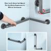 Toilet handrails,Toilet Safety Handrails,Independent Disabled Handrails,Support Auxiliary Handrails Suitable for Disabled Elderly People to Install(19.68x27.55in) view 4