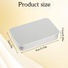 3 Pcs Small Dental Floss Case Metal Portable Compact Pick Dispenser Tin Sliding Refillable Flosser Organizer Box Mini Holder for Pill Oral Care Travel Hotels Dating Dinners Teeth Cleaning view 2