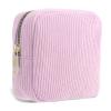 Aeaocvo Period Bag for Teen Girls, Corduroy Sanitary Napkin Storage Bag, Period Pouch for School Office Storage Sanitary Products view 1
