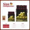 SamLng Tennis diagram Christmas Gift Bag Goodie Sack Stockings in Burlap for All Your Xmas Presents and Carry-on Luggage Needs view 4