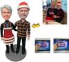 Custom Bobblehead Personlized for Wedding Topper Cake,Wedding Gifts for Couple,Unique Valentine's Day Present,10th 20th 30th 40th 50th 60th 70th for Cake Topper (cake topper 05) view 2