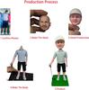 Custom Bobblehead Personlized for Wedding Topper Cake,Wedding Gifts for Couple,Unique Valentine's Day Present,10th 20th 30th 40th 50th 60th 70th for Cake Topper (cake topper 05) view 4