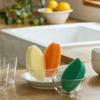 Kamenoko Sponge Do - Set of 2 - Cream - Leaf - Kitchen Sponges for Cleaning Dishes and Pans - Odor-Resistant - Made in Japan view 2