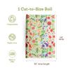 Bee's Wrap Beeswax Wraps for Food - Cut to Size 14x52" Beeswax Wrap Roll - Plastic Free Made in USA Reusable Natural Food Wrap - Garden Party view 2