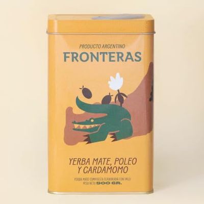 FRONTERAS Pennyroyal and Cardamom | Premium Yerba Mate in Tin Can 500g / 1.1lb