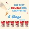 Muddy Bites Waffle Cone Snacks Bite Sized Chocolate Filled Waffle Cones for Snack or Dessert, Candy Cane, Made with Cane Sugar, Non-GMO, Kosher (Candy Cane, 6 Bags) view 3