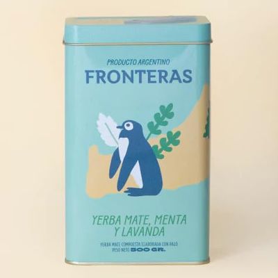 FRONTERAS Mint and Lavender | Premium Yerba Mate in Tin Can 500g / 1.1lb