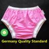 2Pcs Adult Underwear for Incontinence Women/Men,Waterproof Adult Diaper Cover,Adult Rubber Pants Incontinence for Women Over Adult Diapers,Incontinence Plastic Underwear Pants (Pink, Medium) view 2