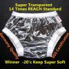 2Pcs Adult Underwear for Incontinence Women/Men,Waterproof Adult Diaper Cover,Adult Rubber Pants Incontinence for Women Over Adult Diapers,Incontinence Plastic Underwear Pants (Clear, XX-Large) view 2