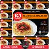 KJ Poultry Kosher Ready Meals - Spaghetti & Meatballs, MRE Meals Ready to Eat (12 Pack) Prepared Entree Fully Cooked, Shelf Stable Microwave Dinner Travel, Military, Camping, Emergency Survival view 1