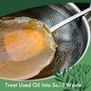LaSyL Natural Cooking Oil Solidifier Powder, Harden Up to 6.74 Gallon of Fry Oil Away from Mess, 100% Plant-Based Hardener for Disposal, Value Pack 36 Oz view 3