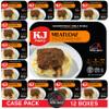 KJ Poultry Kosher Ready Meals - Meatloaf & Mashed Potato, MRE Meals Ready to Eat (12 Pack) Prepared Entree Fully Cooked, Shelf Stable Microwave Dinner Travel, Military, Camping, Emergency Survival view 1