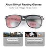 PEEPAI Polarized Bifocal Reading Glasses Spring Hinge UV400 Sun Readers Computer Blue Light Blocking Glasses for Men Women 2.0 view 2