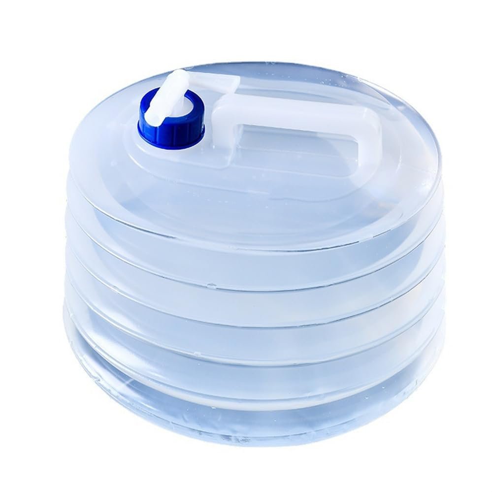 1pcs Collapsible Bucket with Faucet, Collapsible Leak Proof Portable Water Tank for Outdoor Hiking, Hurricane First Aid, Backpacking, Camping and Outdoor Survival. (10L)