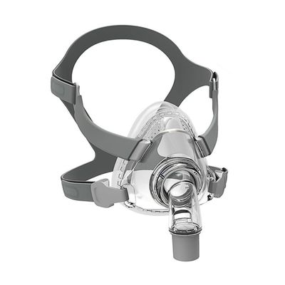 CPAP Mask, Universal Full Face CPAP Masks Replacement Set, Soft Silicone CPAP Full Cover Assembly Kit, Comfort Series Nasal CPAP MASK with Headgear, Elbow and Cushion, L Size