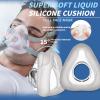 CPAP Mask, Universal Full Face CPAP Masks Replacement Set, Soft Silicone CPAP Full Cover Assembly Kit, Comfort Series Nasal CPAP MASK with Headgear, Elbow and Cushion, L Size view 4