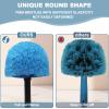2 Pack Robust Cobweb Duster Head Brush Superior Twist-On Web Cleaning Tool Spider Web Remover Brush Compatible with Standard 3/4 Inch Threaded Poles for Outdoor & Indoor Use Head Only (Blue) view 3