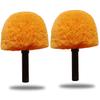 2 Pack Robust Cobweb Duster Head Brush Superior Twist-On Web Cleaning Tool Spider Web Remover Brush Compatible with Standard 3/4 Inch Threaded Poles for Outdoor & Indoor Use Head Only (Orange) view 1