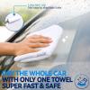 5 Pieces Microfiber Cleaning Cloth;Microfiber rag;car rag;Car Cleaning Cloth;Dish Towel;Dish Cloth;Kitchen Towel;Glass Cleaning rag;Glass Cleaning Cloth;Kitchen rag;scouring pad (White, 30 * 60) view 2