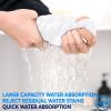 5 Pieces Microfiber Cleaning Cloth;Microfiber rag;car rag;Car Cleaning Cloth;Dish Towel;Dish Cloth;Kitchen Towel;Glass Cleaning rag;Glass Cleaning Cloth;Kitchen rag;scouring pad (White, 30 * 60) view 3