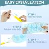 50pcs 360 Dusters Refills for Swiffer Dusters with 4X Microfibers,Blue Heavy Duty Efficient Duster Kit Disposable Dusters Refills with 1 Handle for Cleaning Furniture, Blinds, Ceiling Fans, Pet Hair view 4