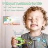 U Shaped Toothbrush - for Kids, Manual Whole Mouth Toddler Toothbrush Age 2-4 5 6 & up, Food Grade Soft Silicone Brush, 360 Oral Teeth Cleaning, Good for Dental Health, 2 Green view 2