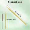 2 Pcs Scratch off Tool, Lottery Ticket Scratcher Tool, Metal Scratcher Tool, Lottery Ticket Holders, Scratch off Tool Backscratchers Scratch off the Hard to Remove Pin Numbers on Present Cards view 2
