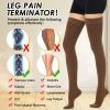 beister 15-20 mmHg Medical Compression Stockings with Dot Silicone Band, Closed Toe Thigh High Graduated Compression Socks for Women Men, Circulation Support Pressure Stockings for Varicose Veins, DVT view 2