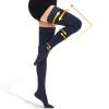 beister 15-20 mmHg Medical Compression Stockings with Dot Silicone Band, Closed Toe Thigh High Graduated Compression Socks for Women Men, Circulation Support Pressure Stockings for Varicose Veins, DVT view 1