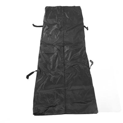 BTSEURY Black Leak Proof Body Bag, 210D Oxford Cloth Portable Outdoor Multifunctional Storage Bag Corpse Storage Pouch with 4 Handles for Funeral Hospitals Transportation