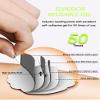 20 Pack TENS Unit Electrode Pads + 1/4 Wire Cable Combination Set. Reusable Premium Hydrogel Self-Adhesive Replacement Pads, Compatible with Belifu, AVCOO, NURSAL, TENS 7000, AUVON, Neocarbon (White) view 4