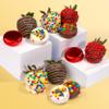Birthday Chocolate Covered Strawberries & Chocolate Dipped Sandwich Cookies view 2