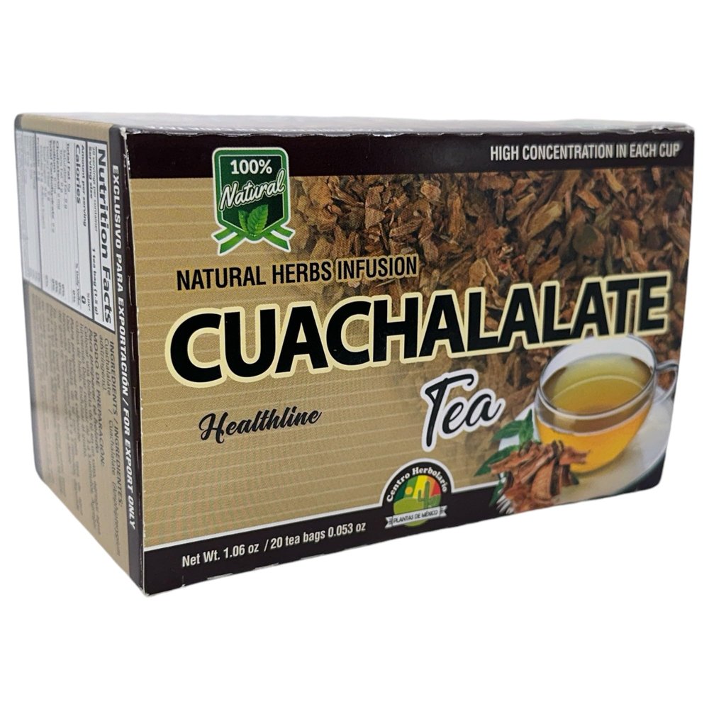 CUACHALALATE TEA 20 tea bags NATURAL HERBS INFUSION 100% NATURAL, HIGH CONCETRATION ON EACH CUP CUACHALALATE TE