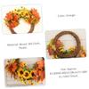 Alipis Maple Leaf Sunflower Wreath Vibrant Fall Decor for Front Door Wall Window for Thanksgiving Home Decoration and Autumn Celebrations view 2