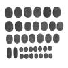 36PCS Basalt Hot Stones Set 4 Sizes Round Shape Body Relaxation Basalt Hot Massage Rocks for SPA view 1