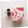 Hemoton Unique Halloween Bloodstain Pattern Toilet Paper Roll Novelty Roll Paper for Bathroom Decor view 3