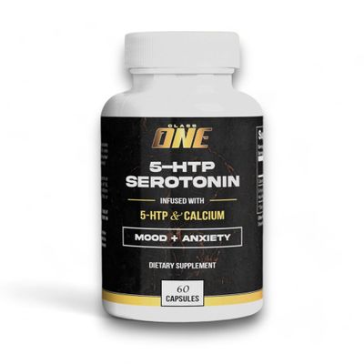 Class One 5-HTP Serotonin Support Mood & Well-Being Supplement 60 Capsules, Non-GMO & Gluten-Free