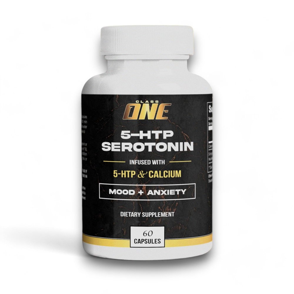 Class One 5-HTP Serotonin Support  Mood & Well-Being Supplement  60 Capsules, Non-GMO & Gluten-Free