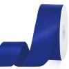 1-1/2 Inch Royal Blue Satin Ribbon,50 Yards Royal Blue Fabric Ribbon for Flower Bouquet,Gift Wrapping,Crafts,Bows Making,Wedding,Christmas Decoration view 1