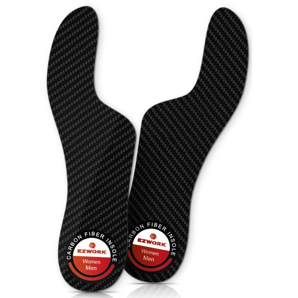 Morton's Extension Orthotic, Recovery Carbon Fiber Insole-Rigid Foot Support Shoe Inserts for Morton's Toe, Turf Toe, Hallux Limitus, Hallux Rigidus, Arthritis and Broken Big Toe-1 Pair Length 11.22"