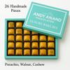 ANDY ANAND CHOCOLATIER Sugar Free Baklava - Turkish Baklava Pastry With Nuts, Delicious Edible Gift Box with Pistachio, Walnut & Hazelnut, Gourmet Assorted Flavor Snack Box (26 Pcs, 8.8 Oz) view 2