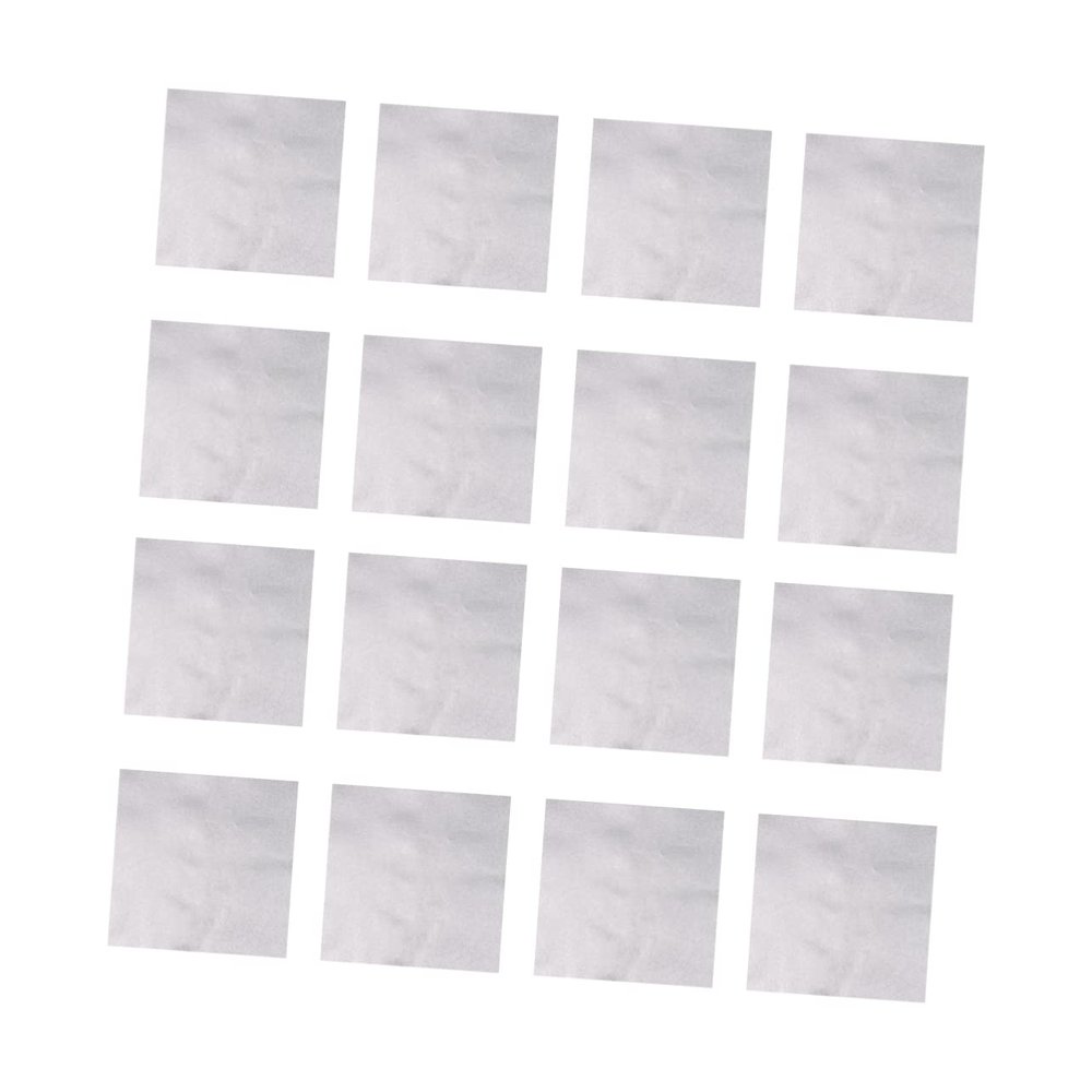 HOLIDYOYO 300pcs Food Grade Silver Tin Foil Wrapping Paper for Candy and Tea Packaging Delicate Foil Paper Fine Plaid Design for Parties and Supermarkets