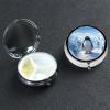Penguin Antarctica Ice Pill Box 3 Compartment Small Pill Case for Purse & Pocket Decorative Metal Medicine Case Travel Pillbox Round Pill Organizer Vitamin Container Unique Gift view 1