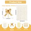 COQOFA 20 Pieces Large Cello/Cellophane Bags,16x24 Inches Clear Basket Gift Bags Gold Star Printed OPP Plastic Cellophane Wrap for Baskets Gift Packaging with Gold Pull Bows view 2