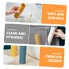 KALLORY 3pcs Travel Toothbrush Case Storage Container Wash Cup for Toothbrush Toothpaste view 3