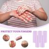 10 PCS Finger Sleeves Rubber Finger Protectors Finger Gel Sleeve Silicone Finger Cots Finger Covers Cushions and Protects Finger Shield Provide Relief for Cracked Finger view 4