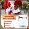 170 Pcs Christmas Disposable Napkin Papers Snowman White Decorative Table Guest Napkin 2 Ply Merry Christmas Trees Hand Towels for Winter Xmas Holiday Party Lunch Dinner Kitchen Bathroom Supplies view 4